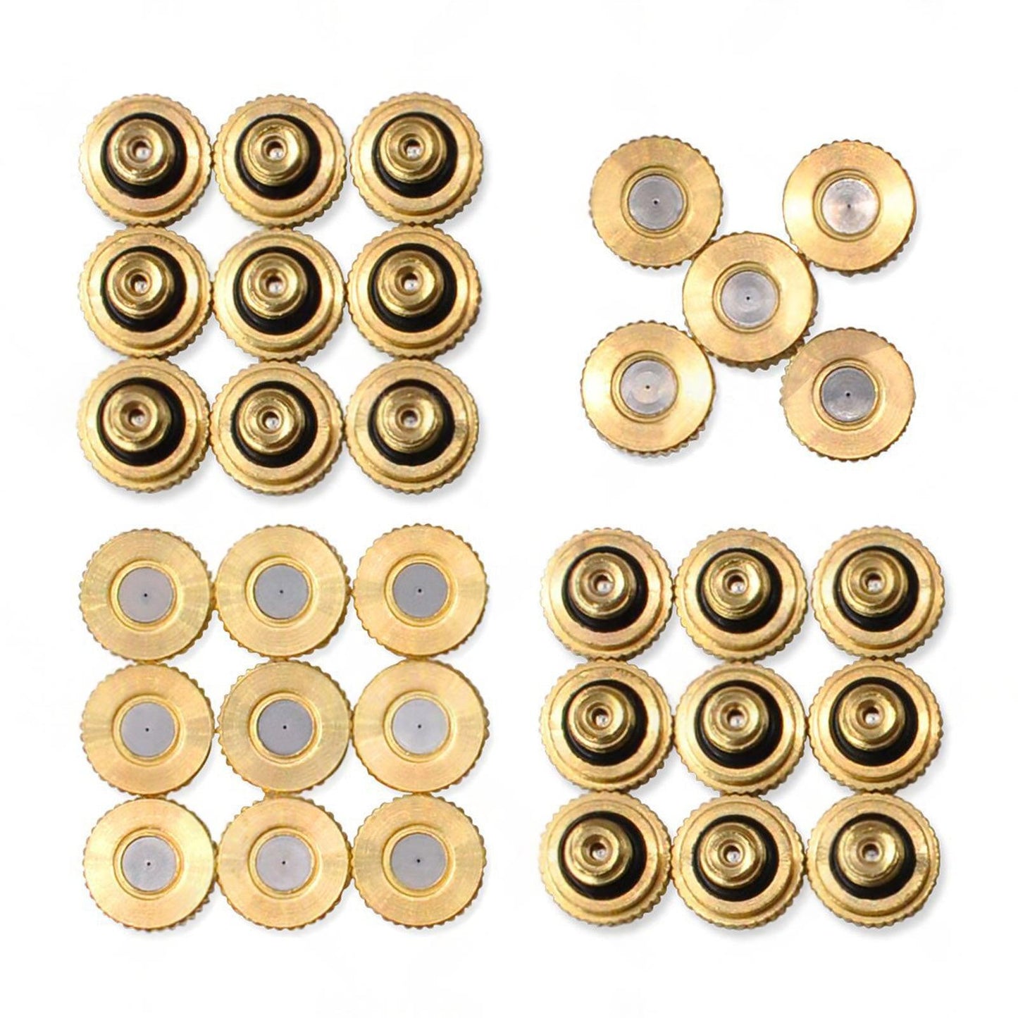 50x Brass Misting Nozzles 0.024 inch Suitable For Cooling System Water Mister Sprinkle.