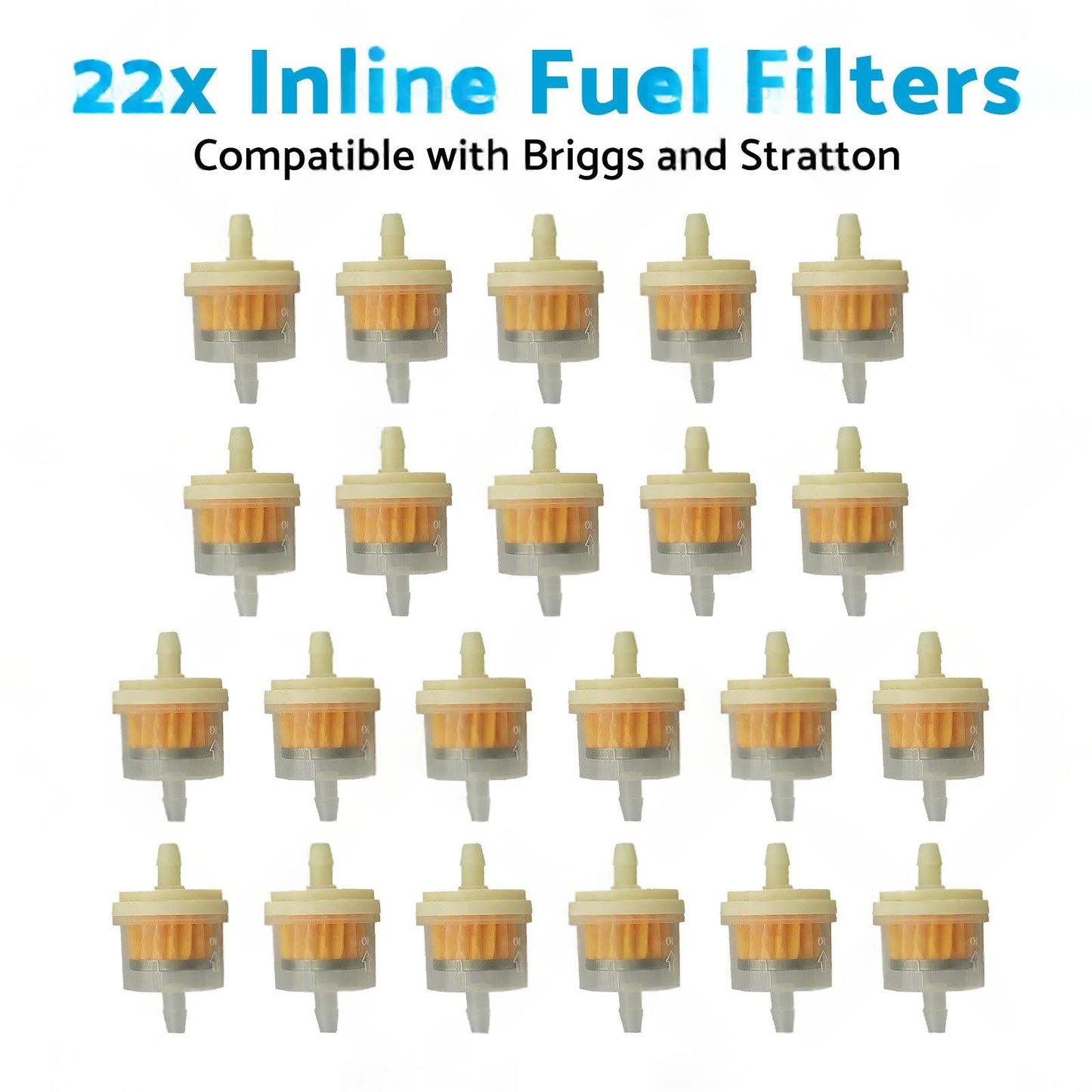 22x Inline Fuel Filter Suitable For Briggs & Stratton 691035 / 493629 16HP-24HP.