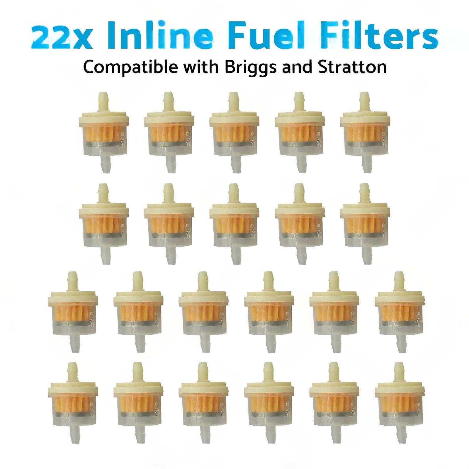 22x Inline Fuel Filter Suitable For Briggs & Stratton 691035 / 493629 16HP-24HP.