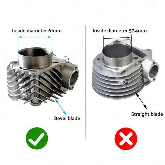 61mm Bore Cylinder Upgrade Kit with Piston & Gasket Suitable For GY6 172cc / 180cc Motor.