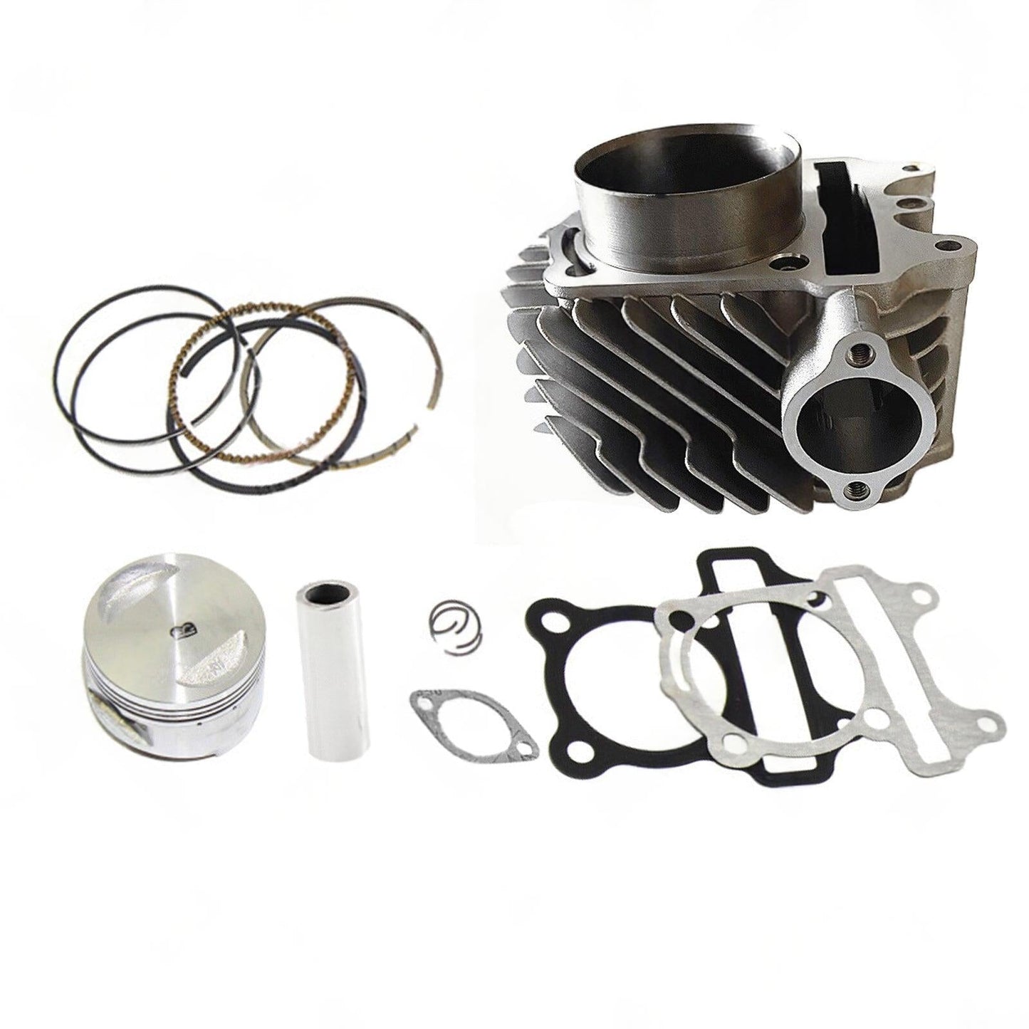 61mm Bore Cylinder Upgrade Kit with Piston & Gasket Suitable For GY6 172cc / 180cc Motor.