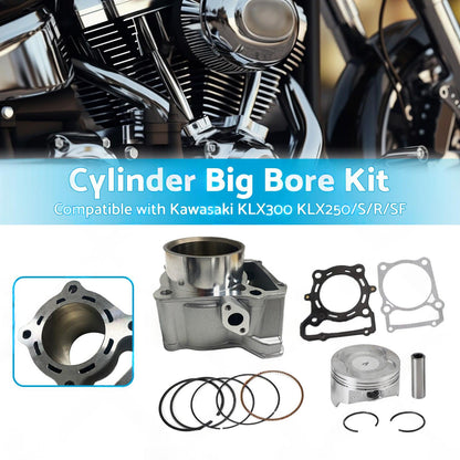 78mm Cylinder Big Bore Kit Suitable For Kawasaki KLX300 / KLX250 S / R / SF 1993-2014.
