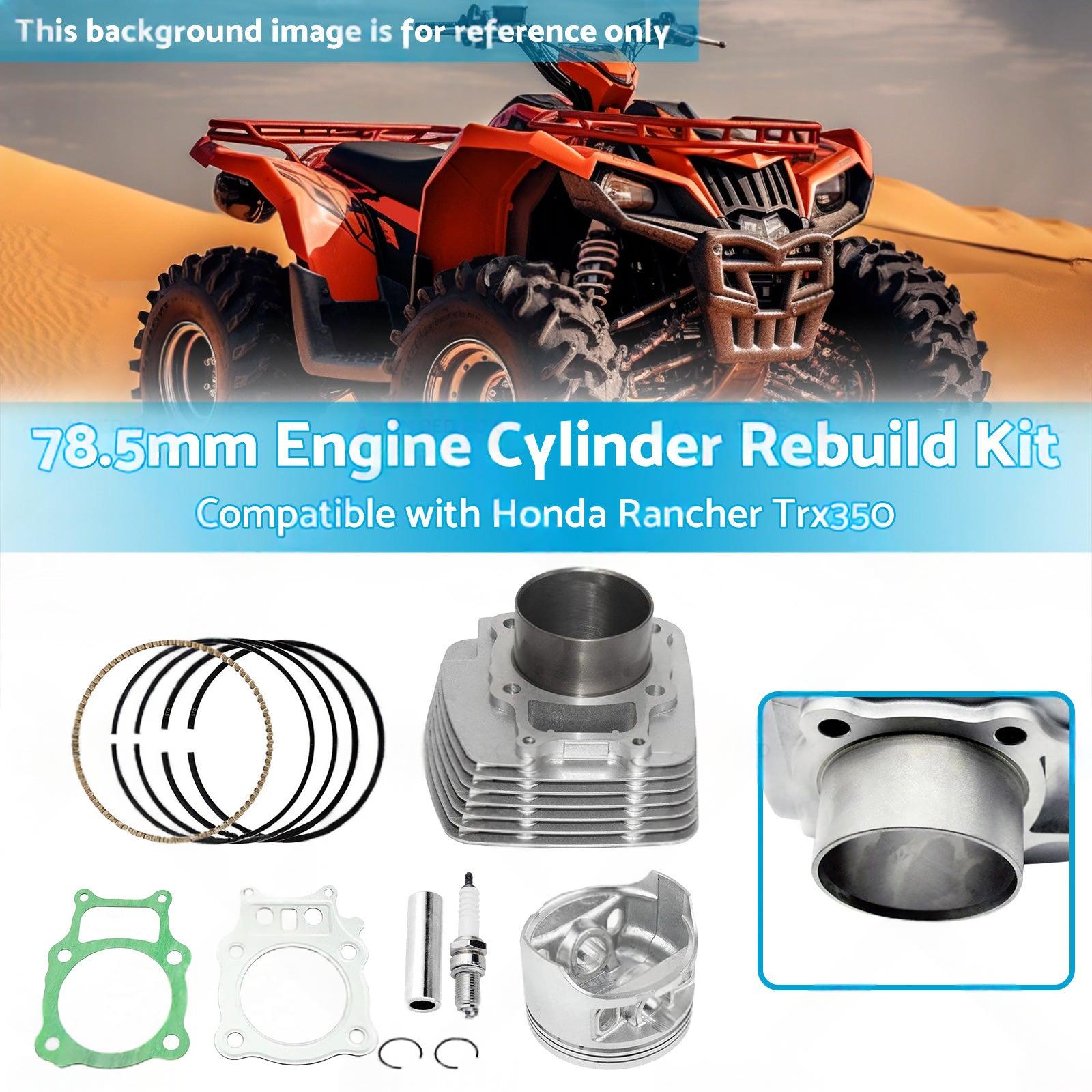 78.5mm Engine Cylinder Rebuild Kit Suitable For Honda TRX350 Rancher 2000-2006.