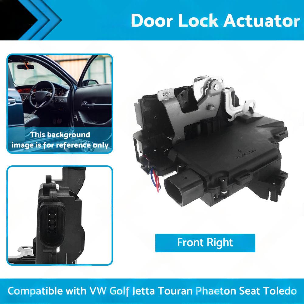 Front Right Door Lock Actuator 3D2837016A Suitable for VW Golf Jetta Touareg.