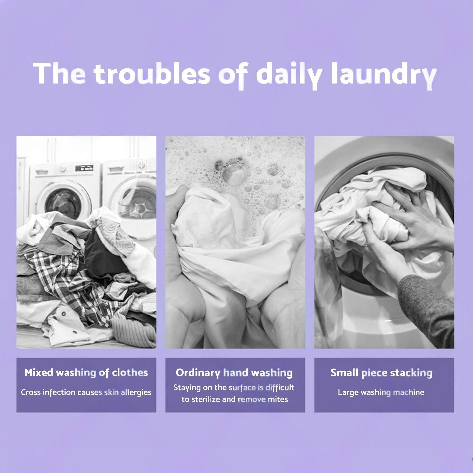 8L Foldable Portable Washing Machine with 3 Modes Deep Cleaning Automatic Washer 240V.