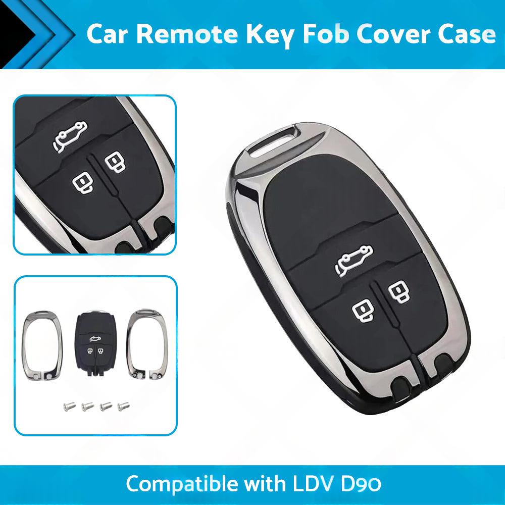 Zinc Alloy Remote Key Fob Case Cover Shell Suitable For LDV D90 3-Button Key Fob.