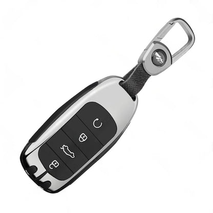Zinc Alloy Remote Key Fob Case Cover Shell Black Suitable For Chery Omoda 5.