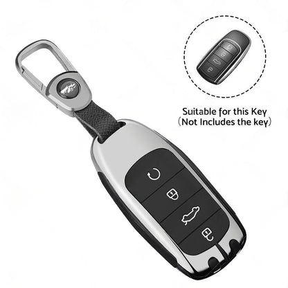 Zinc Alloy Remote Key Fob Case Cover Shell Black Suitable For Chery Omoda 5.