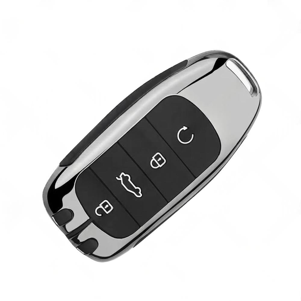 Zinc Alloy Remote Key Fob Case Cover Shell Black Suitable For Chery Omoda 5.