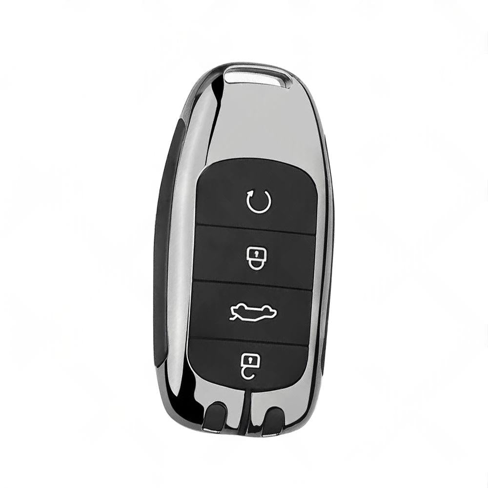 Zinc Alloy Remote Key Fob Case Cover Shell Black Suitable For Chery Omoda 5.