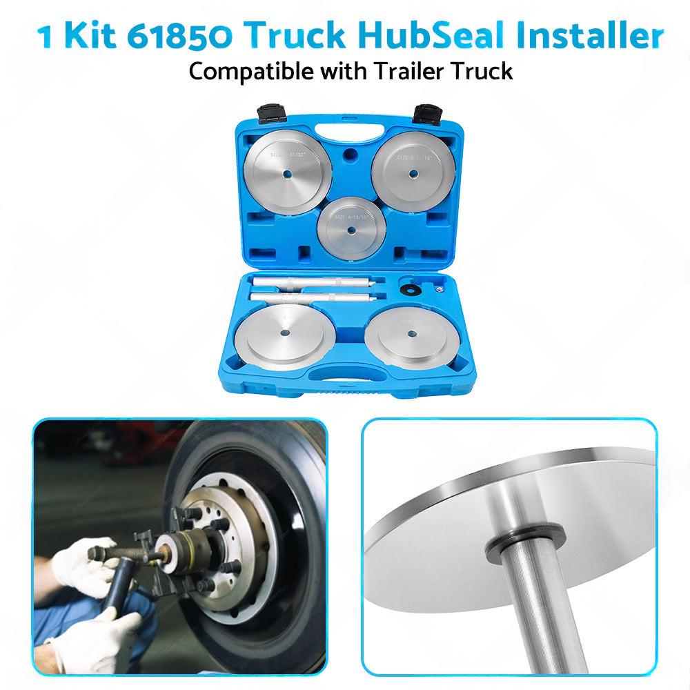 61850 Truck Hub Seal Installer Kit Fit Class 7 and Class 8 Road Trucks Trailers.