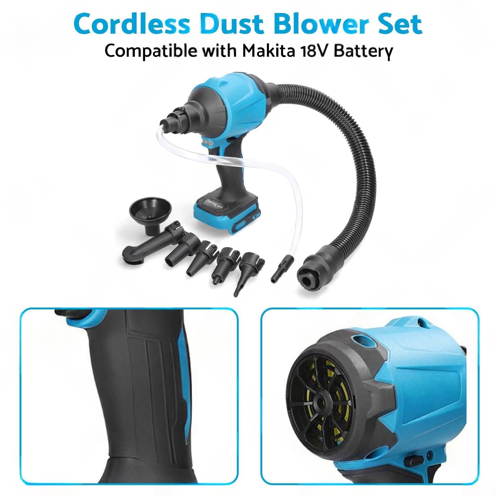 For Makita 18V Battery Cordless Air Duster Dust Blower Inflator Vacuum Cleaner.
