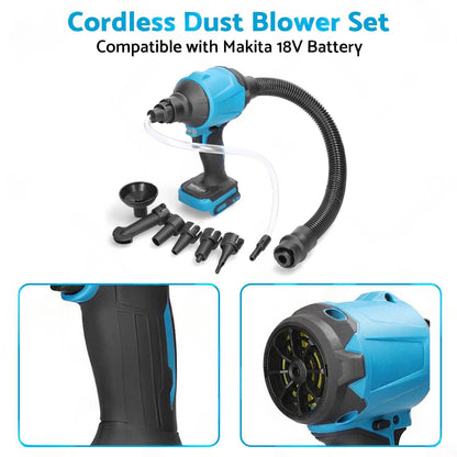 For Makita 18V Battery Cordless Air Duster Dust Blower Inflator Vacuum Cleaner.