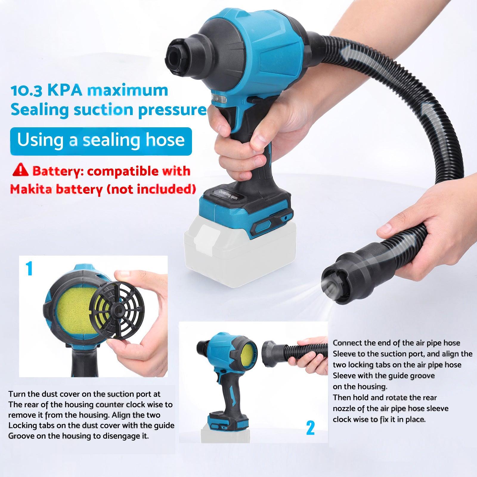 For Makita 18V Battery Cordless Air Duster Dust Blower Inflator Vacuum Cleaner.