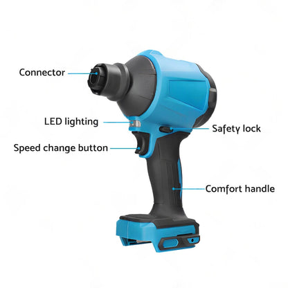 For Makita 18V Battery Cordless Air Duster Dust Blower Inflator Vacuum Cleaner.