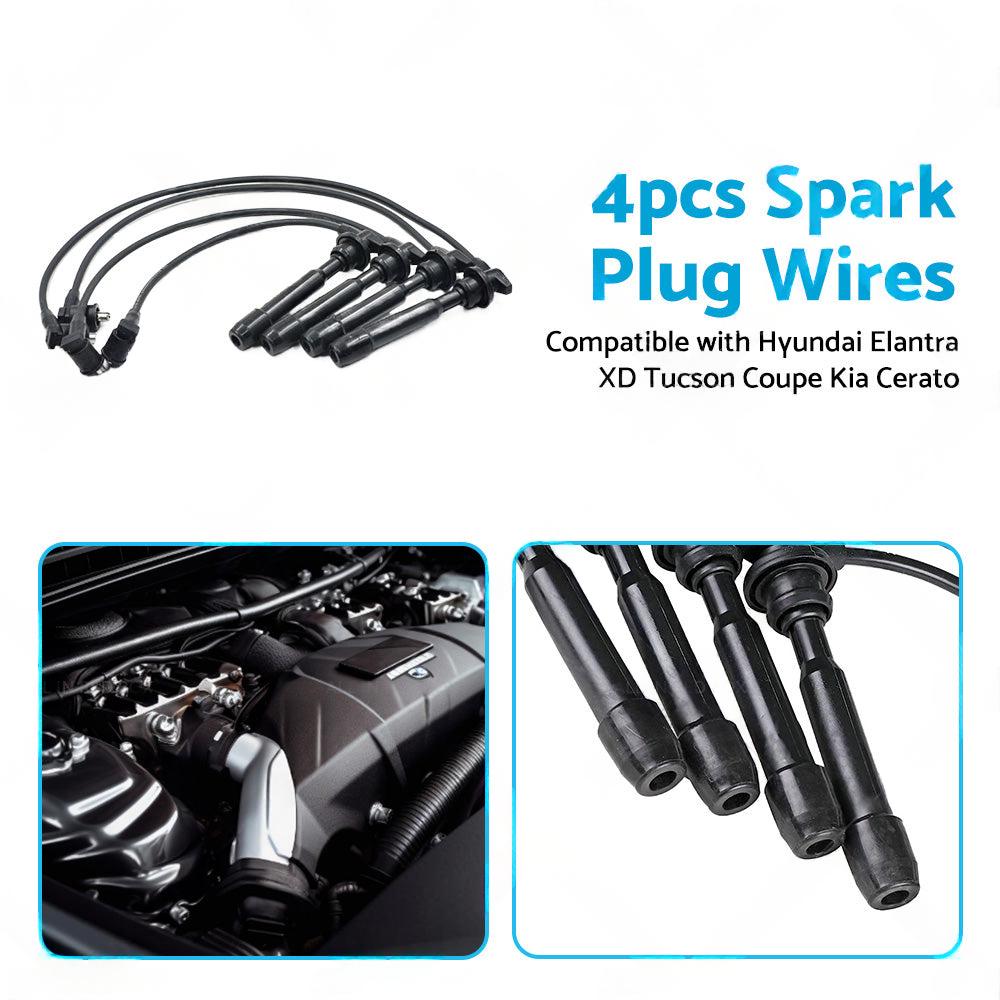 Spark Plug Wire Ignition Lead Suitable for Hyundai Elantra Tucson Coupe Cerato.