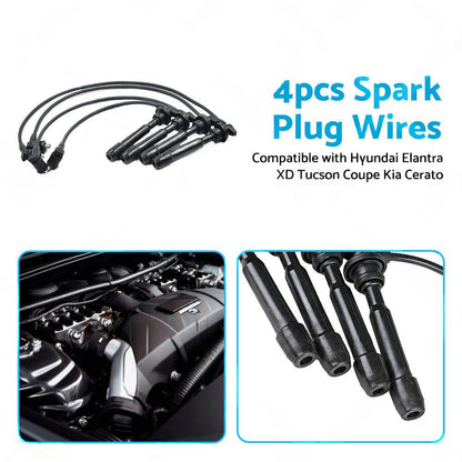 Spark Plug Wire Ignition Lead Suitable for Hyundai Elantra Tucson Coupe Cerato.