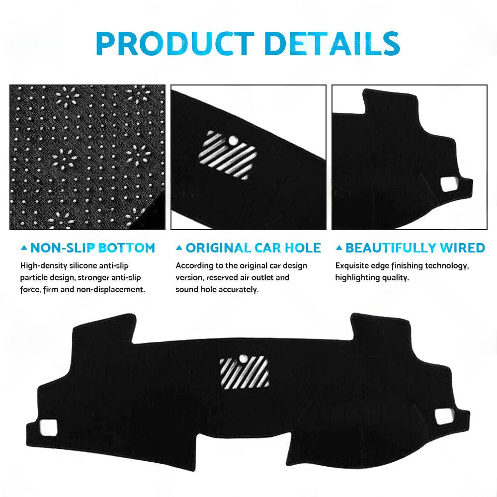 Non-Slip Dash Mat Suitable For Toyota Camry ASV50 ASV50R 12-17 Dashboard Cover.