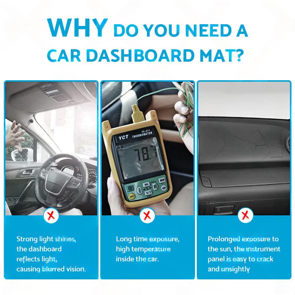 Non-Slip Dash Mat Suitable For Toyota Camry ASV50 ASV50R 12-17 Dashboard Cover.