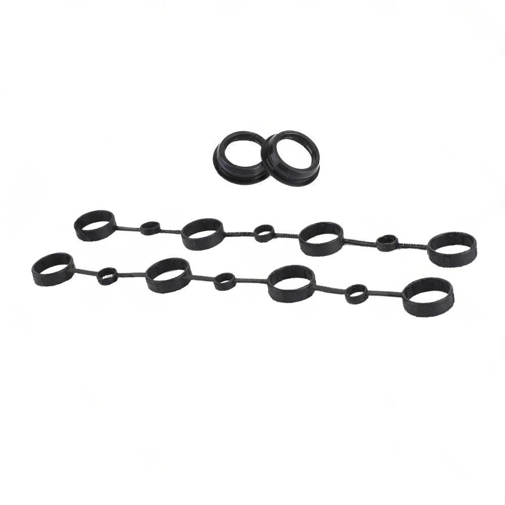 Left Right Valve Cover Gasket Spark Plug Seals Cam Gasket Suitable for Cayenne.