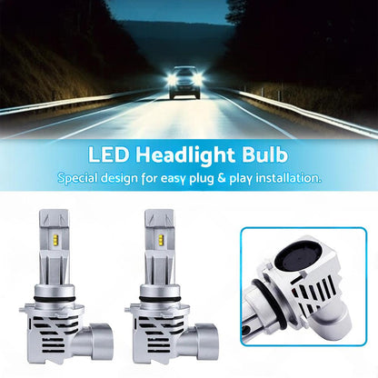9006 HB4 9012 HIR2 LED Headlight Kit Bulbs 6000K White Fog Light Globe Lamp.