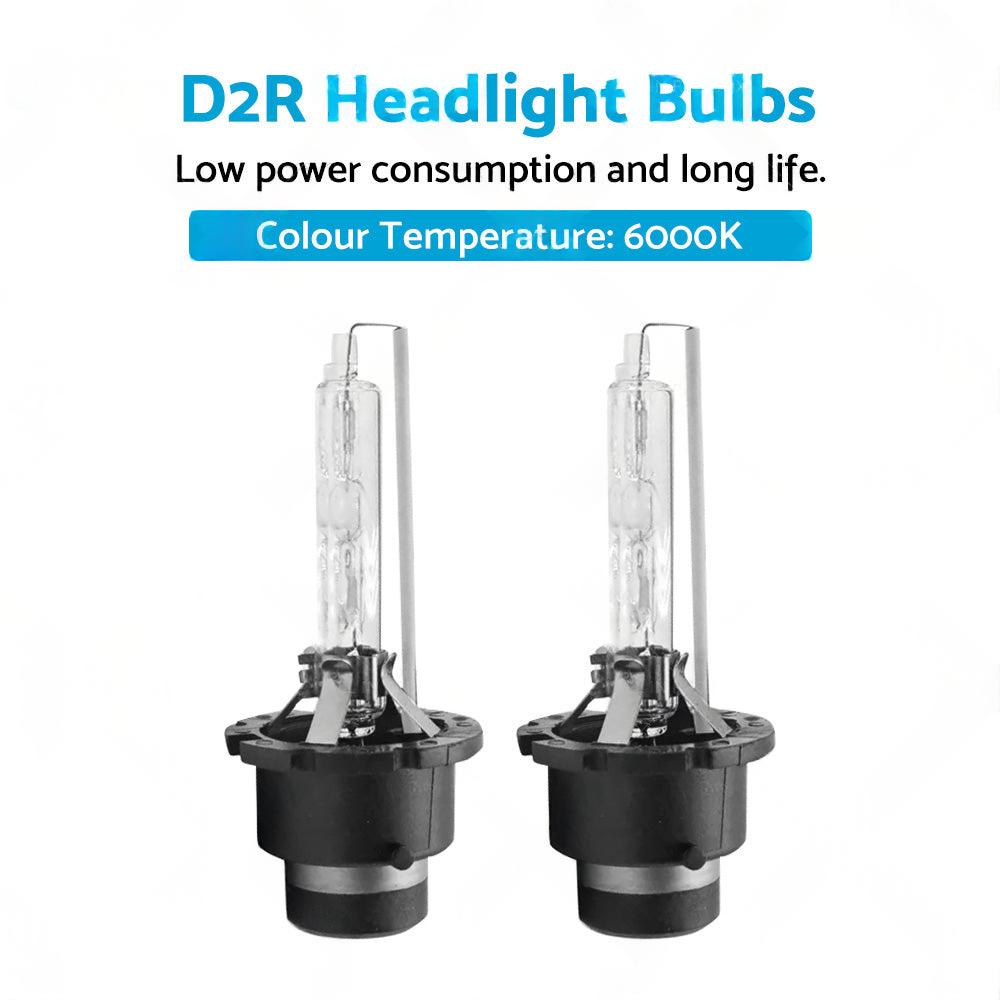 D2R 6000K HID Xenon Headlight Bulbs 35W Suitable For Toyota Honda Mazda Nissan.