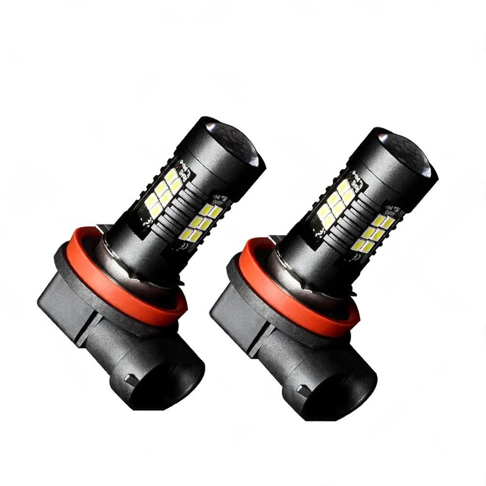 2PCS 9006 HB4 LED Fog Light 6000K White 3030 21 SMD Car Driving DRL Light Bulbs.