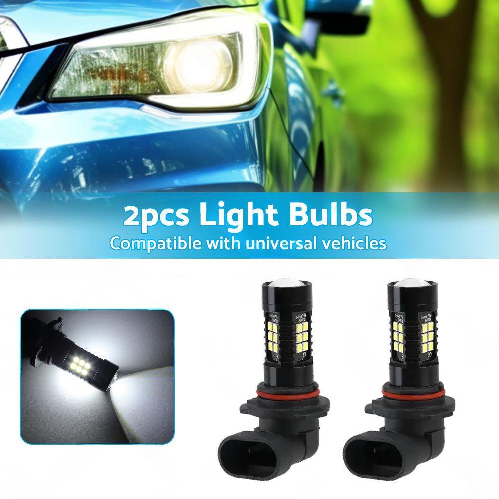 2PCS 9006 HB4 LED Fog Light 6000K White 3030 21 SMD Car Driving DRL Light Bulbs.