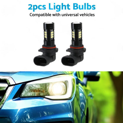 2PCS 9006 HB4 LED Fog Light 6000K White 3030 21 SMD Car Driving DRL Light Bulbs.