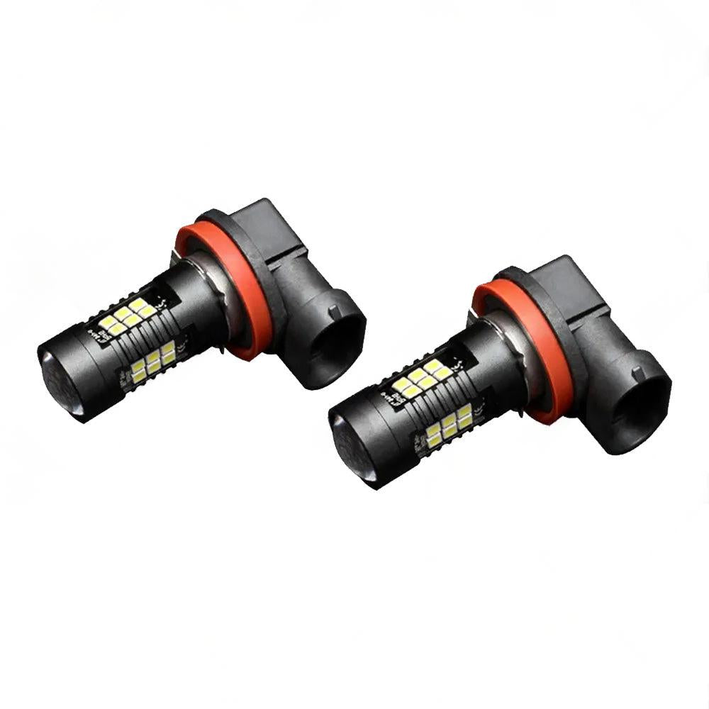 2PCS 9006 HB4 LED Fog Light 6000K White 3030 21 SMD Car Driving DRL Light Bulbs.