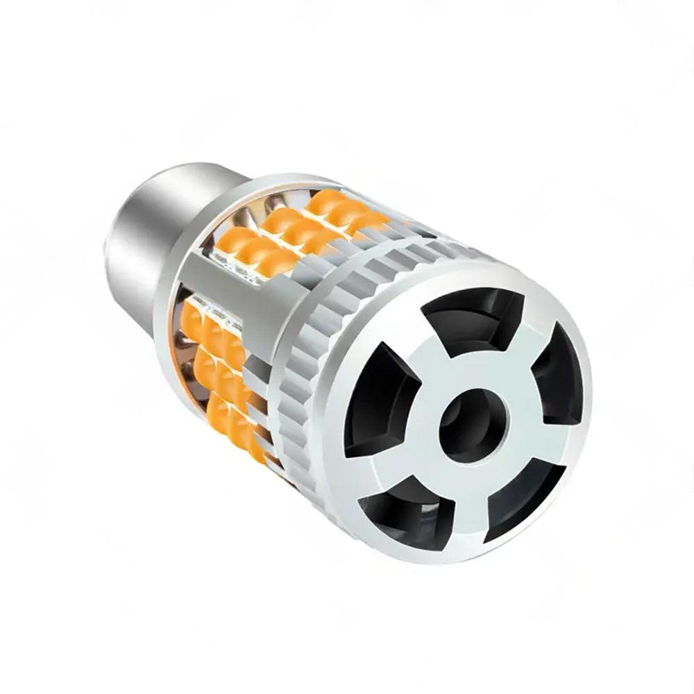 2PCS BA15S 1156 P21W LED Turn Signal Indicator Bulb Globe Amber No Hyper Flash.