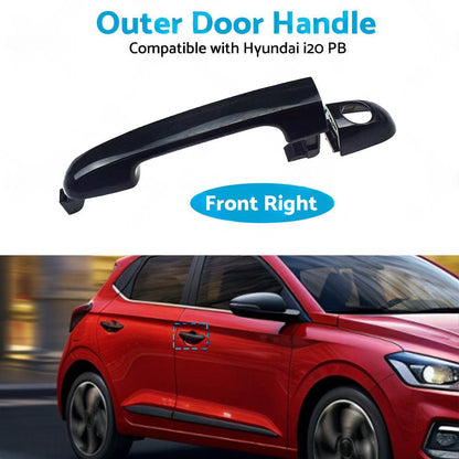 Front Right Exterior Outer Door Handle Suitable for Hyundai i20 PB 2009-2015.