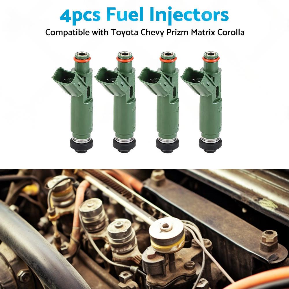 4PCS Fuel Injector Suitable For Toyota Chevy Prizm Matrix Corolla 23250-22040.