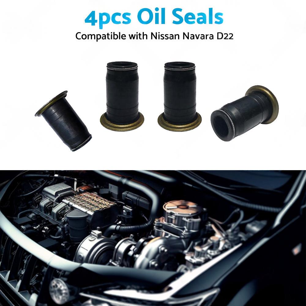 4PCS Diesel Injector Pipe Oil Seal Suitable for Nissan Navara Ute 3L ZD30 01-07.
