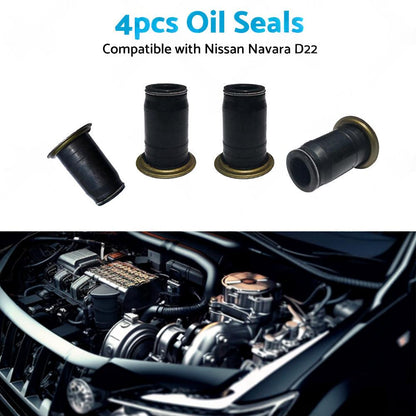 4PCS Diesel Injector Pipe Oil Seal Suitable for Nissan Navara Ute 3L ZD30 01-07.