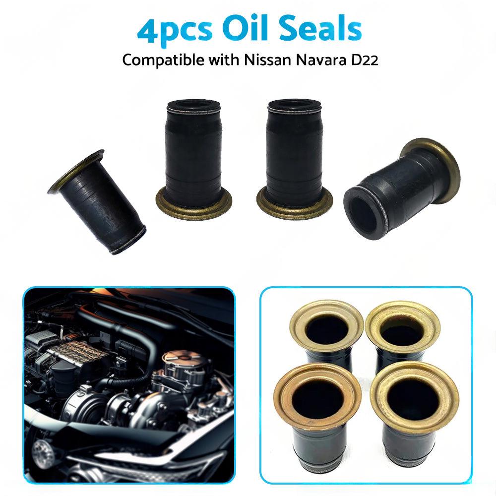 4PCS Diesel Injector Pipe Oil Seal Suitable for Nissan Navara Ute 3L ZD30 01-07.