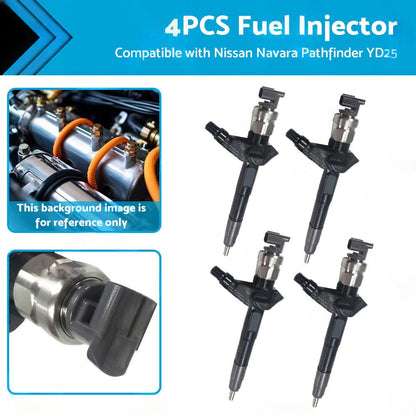 4PCS Diesel Fuel Injector Suitable for Nissan Navara Pathfinder YD25 095000-6250.