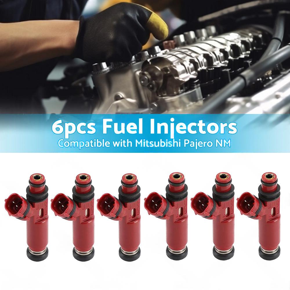 6PCS Fuel Injectors Suitable For Mitsubishi Pajero NM 6G74 3. 5 V6 00-04 MD357267.