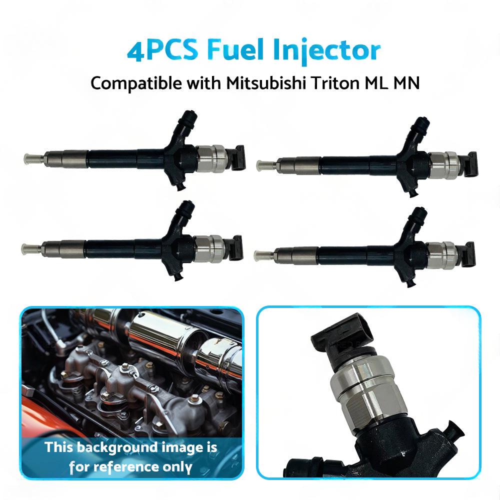 4PCS 095000-9560 Fuel injector Suitable for Mitsubishi Triton Challenger 08-15.
