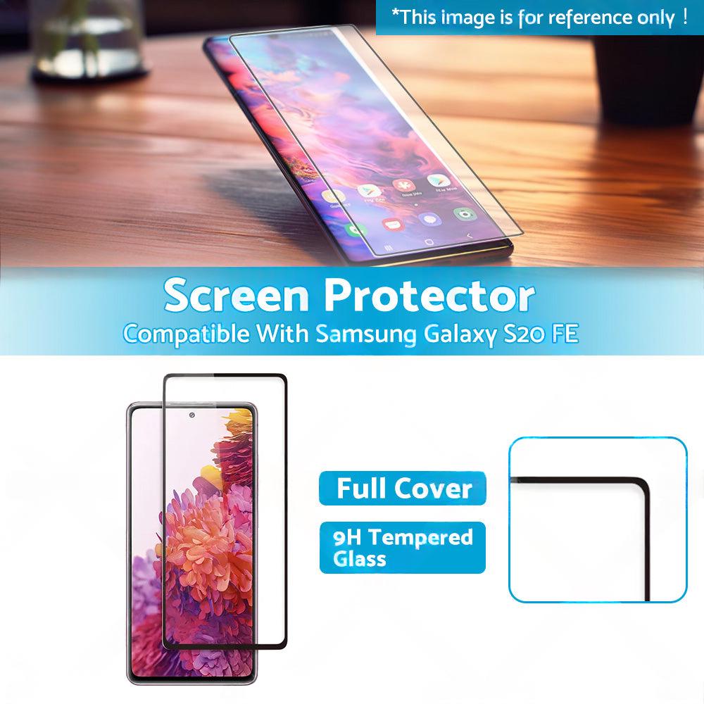 9H Tempered Glass Screen Protector Full Cover Suitable For Samsung Galaxy S20 FE.