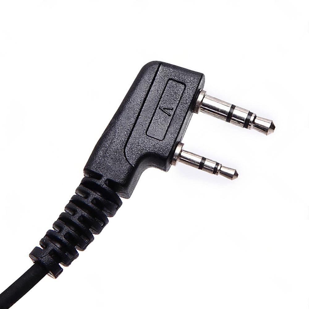 2PCS Covert Acoustic Tube Earpiece Headset Mic Suitable for Baofeng Kenwood.