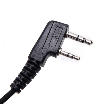 2PCS Covert Acoustic Tube Earpiece Headset Mic Suitable for Baofeng Kenwood.