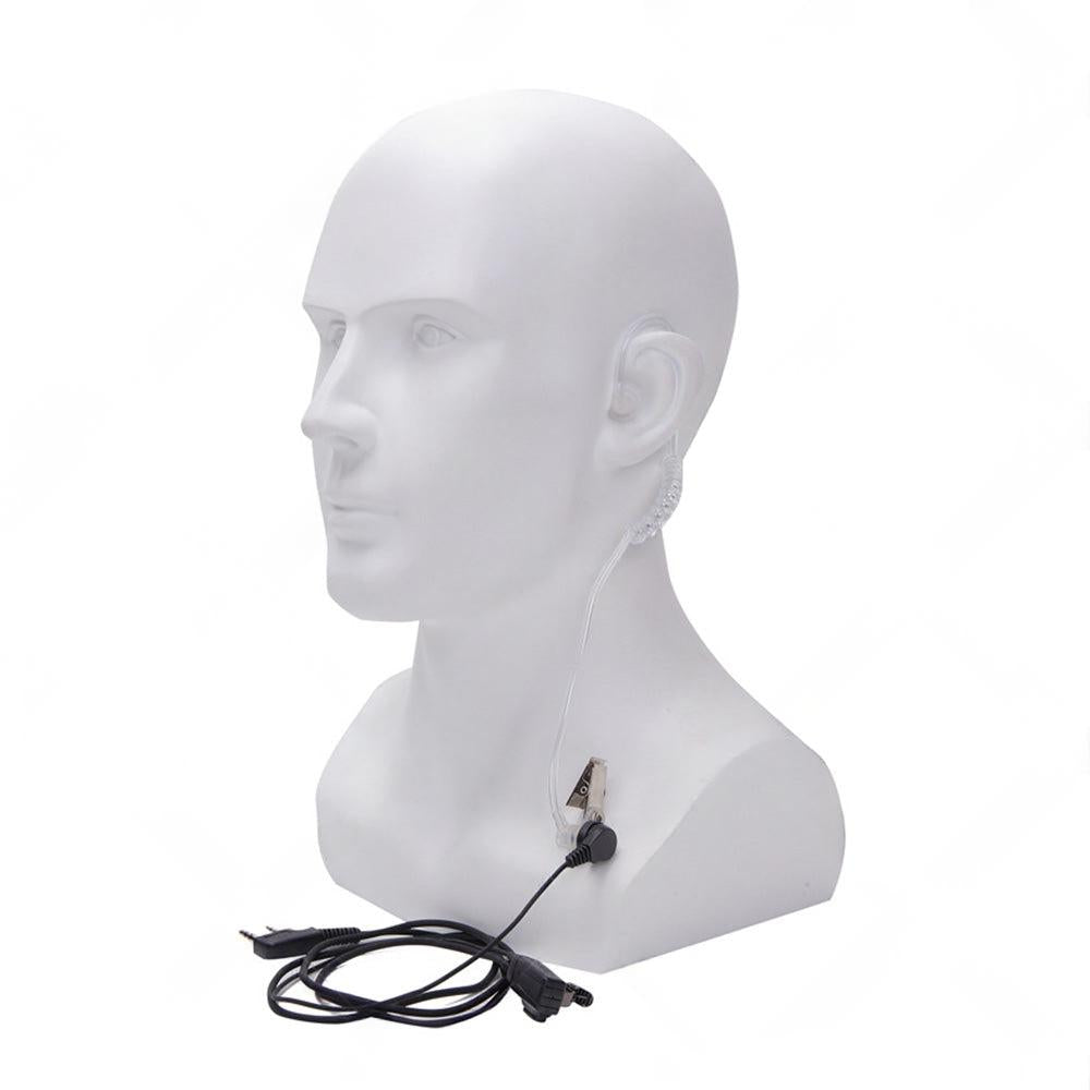2PCS Covert Acoustic Tube Earpiece Headset Mic Suitable for Baofeng Kenwood.
