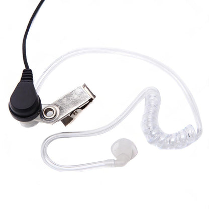 2PCS Covert Acoustic Tube Earpiece Headset Mic Suitable for Baofeng Kenwood.