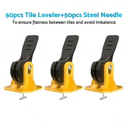 50PCS Tile Levelling Spacer Tiling Tool Leveling System Clips Floor Wall Wrench.