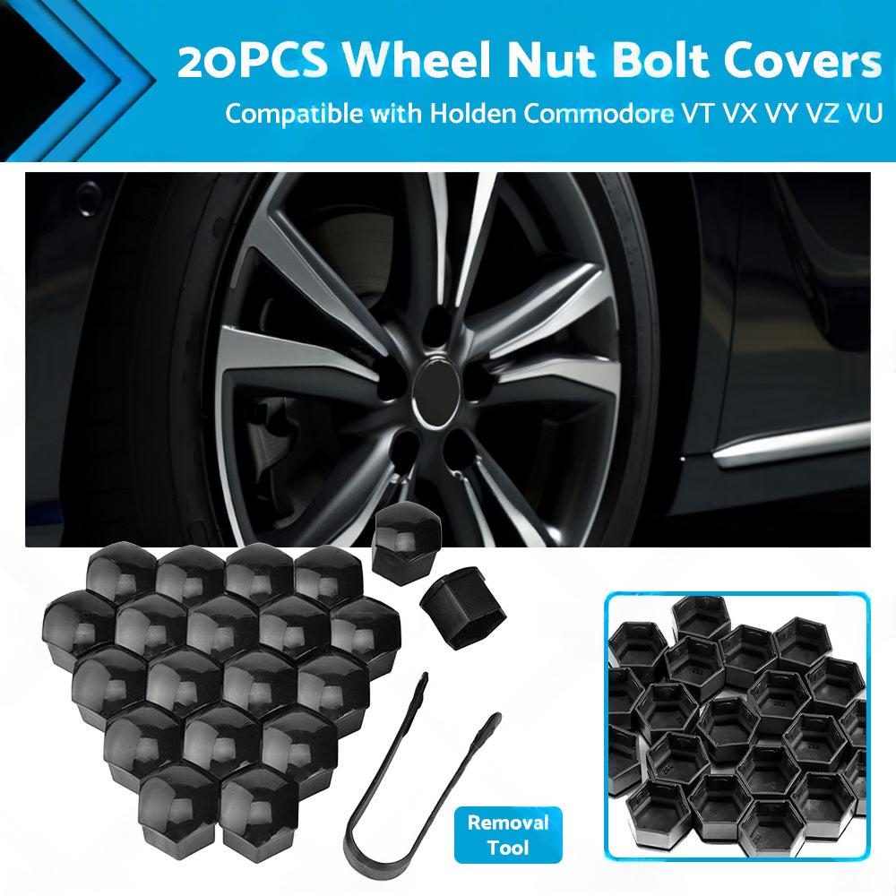 20PCS 19mm Wheel Nut Lug Bolt Covers Caps Suitable for Holden Commodore VB to VZ.