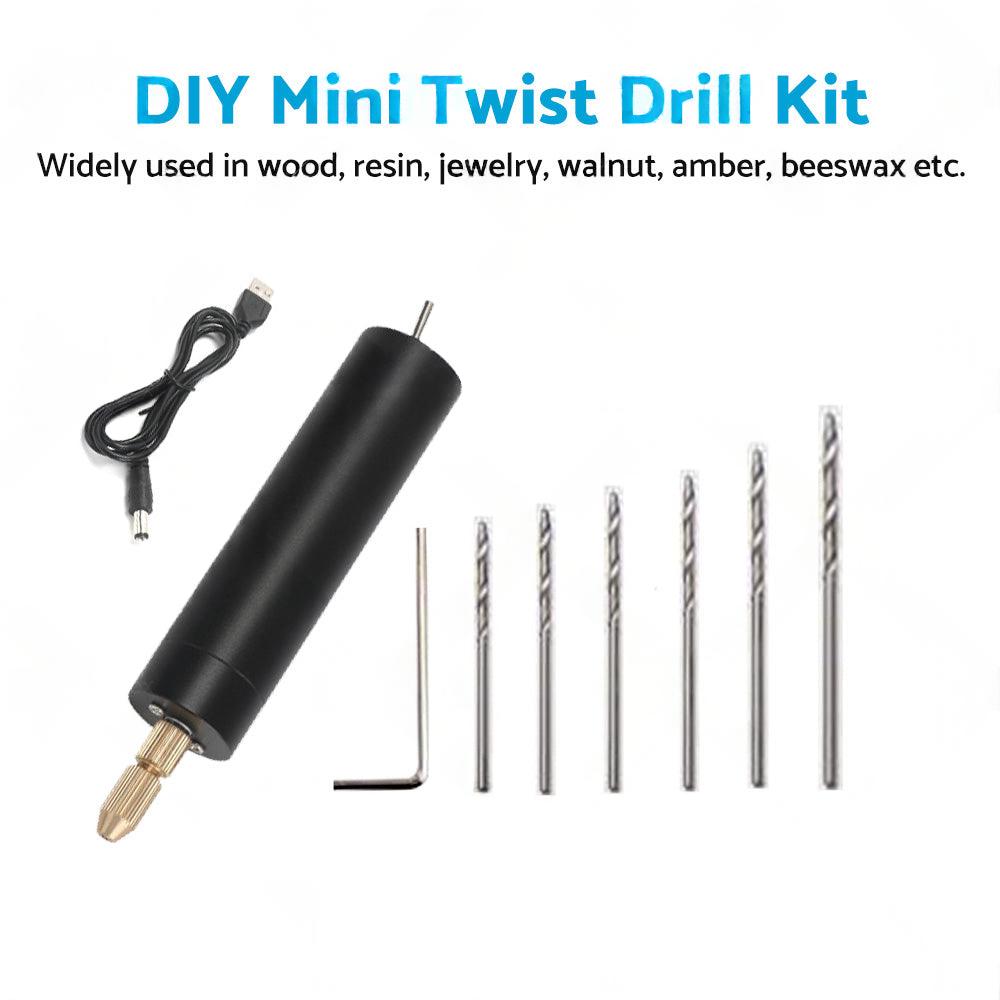 Mini Electric Hand Drill USB Hole Punch DIY Small Jewelry Portable Grinding Tool.