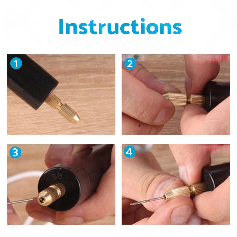 Mini Electric Hand Drill USB Hole Punch DIY Small Jewelry Portable Grinding Tool.