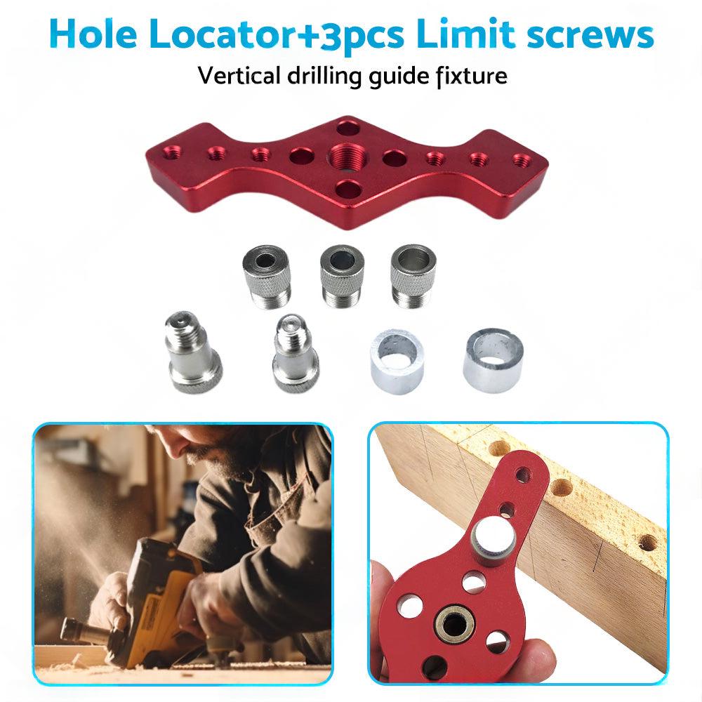 Drill Bit Vertical Pocket Hole Jig Dowel Drill Guide Self Centering Woodworking.