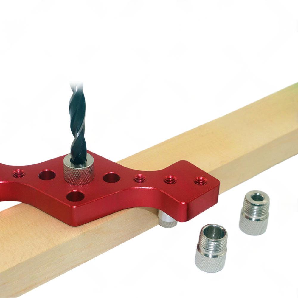 Drill Bit Vertical Pocket Hole Jig Dowel Drill Guide Self Centering Woodworking.